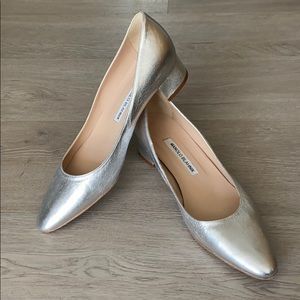Manolo Blahnik Silver Pumps